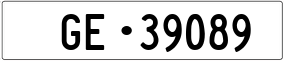 Trailer License Plate
